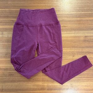 EUC Beyond Yoga space dye full length leggings with pockets sz M